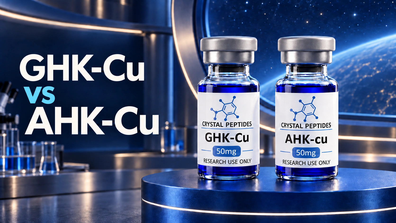 GHK-Cu e AHK-Cu: cosa cambia quando cambia un amminoacido?