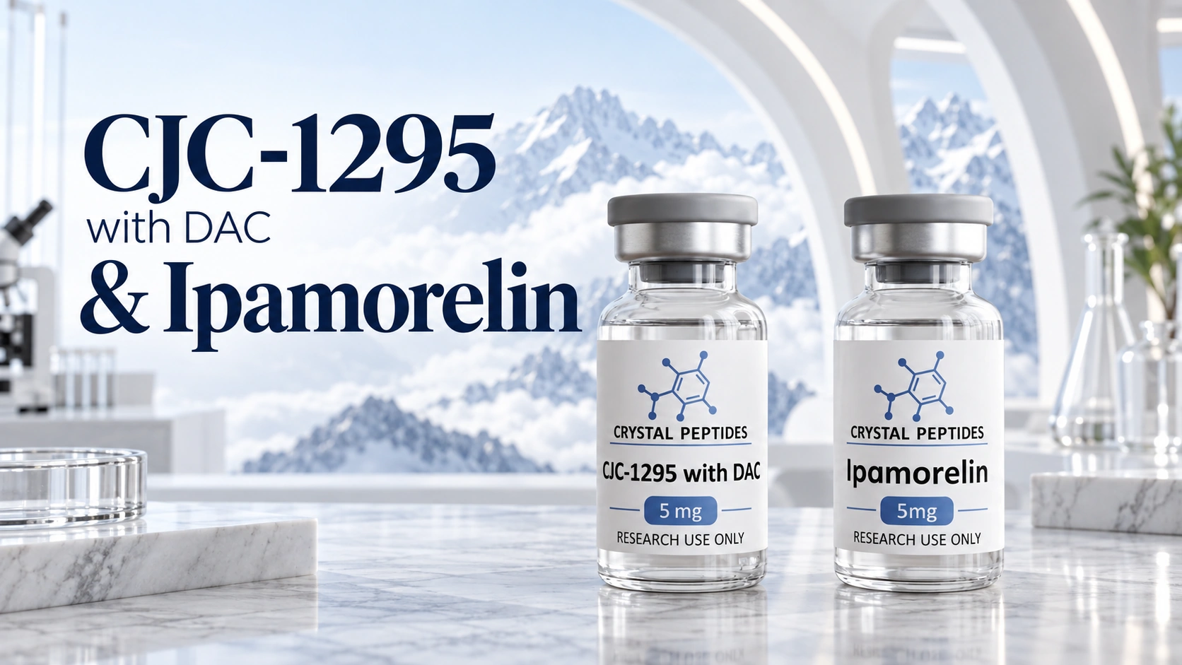 CJC-1295 e Ipamorelin: ricerca sui secretagoghi dell’ormone della crescita