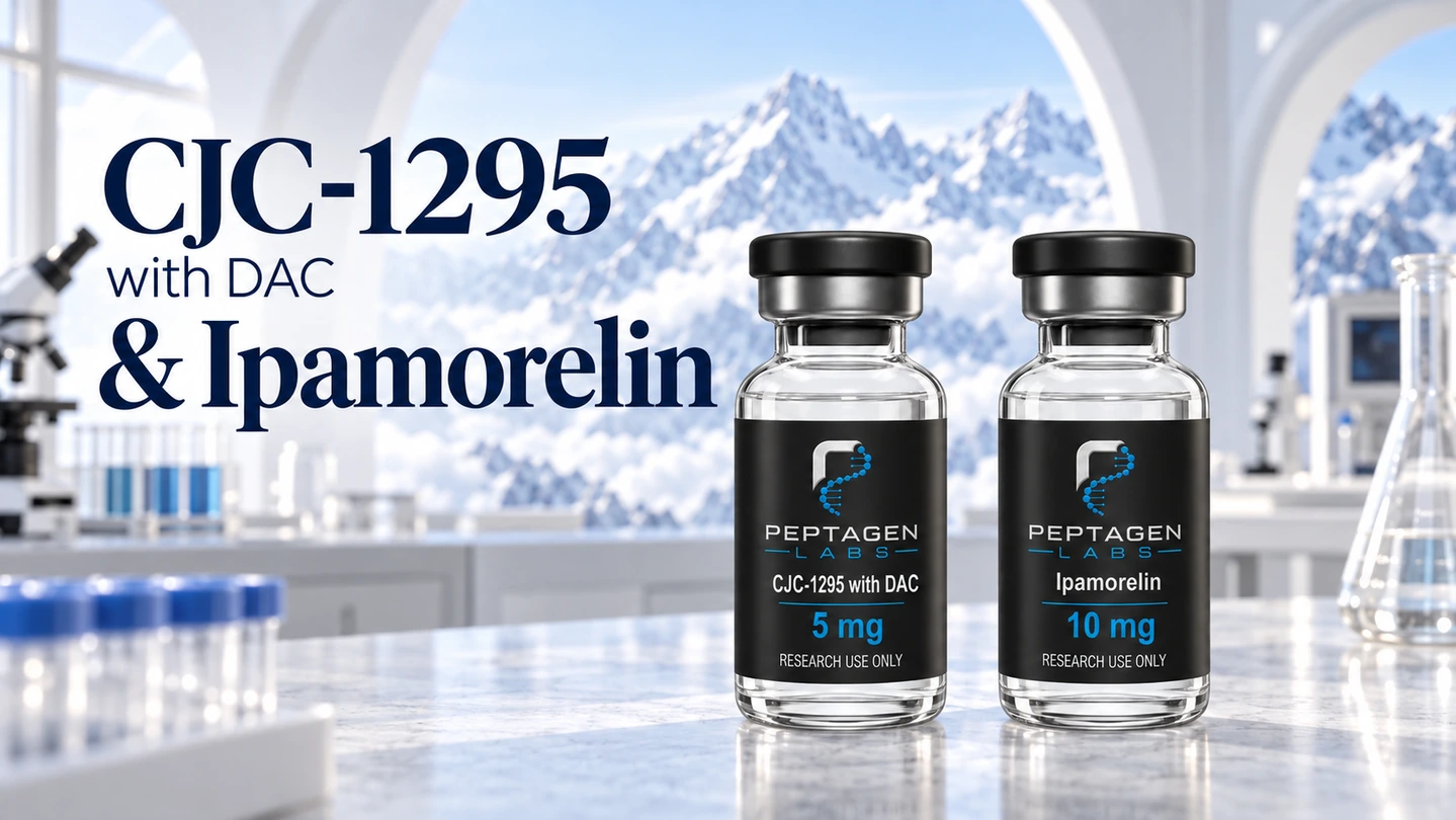 CJC-1295 e Ipamorelin: ricerca sui secretagoghi dell’ormone della crescita